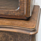ANTIK BUFFET Vitrine Wurzelholz Schrank Mid-Century Art Déco Vintage