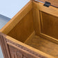 ANTIQUE TRUHE Eiche massiv Holztruhe Aussteuerkiste Vintage Barock-Stil
