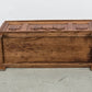 ANTIQUE TRUHE Eiche massiv Holztruhe Aussteuerkiste Vintage Barock-Stil