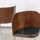 IKEA FUSION Stuhl Sandra Kragnert Design Vintage Mid Century Braun Chrom Retro