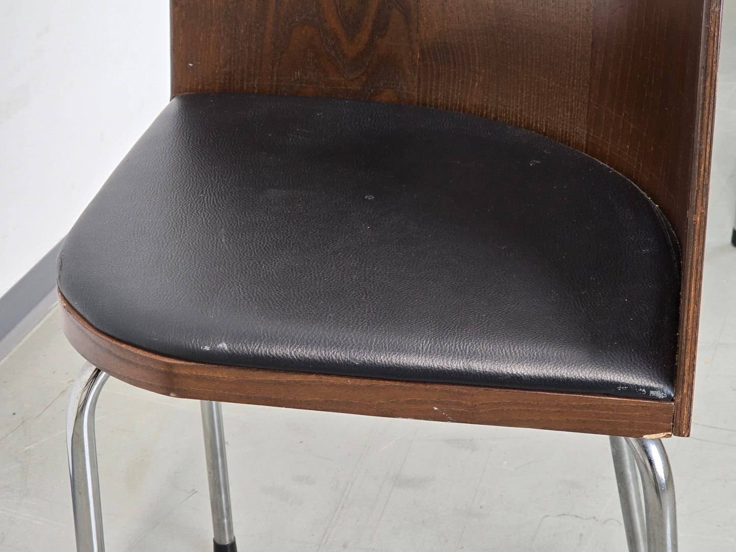 IKEA FUSION Stuhl Sandra Kragnert Design Vintage Mid Century Braun Chrom Retro