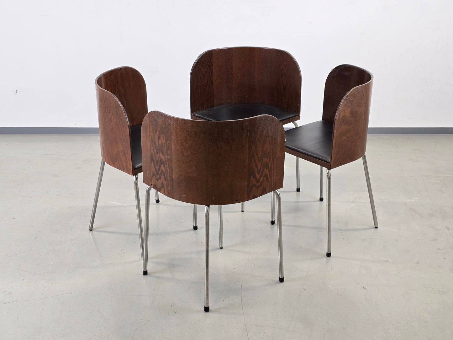 IKEA FUSION Stuhl Sandra Kragnert Design Vintage Mid Century Braun Chrom Retro