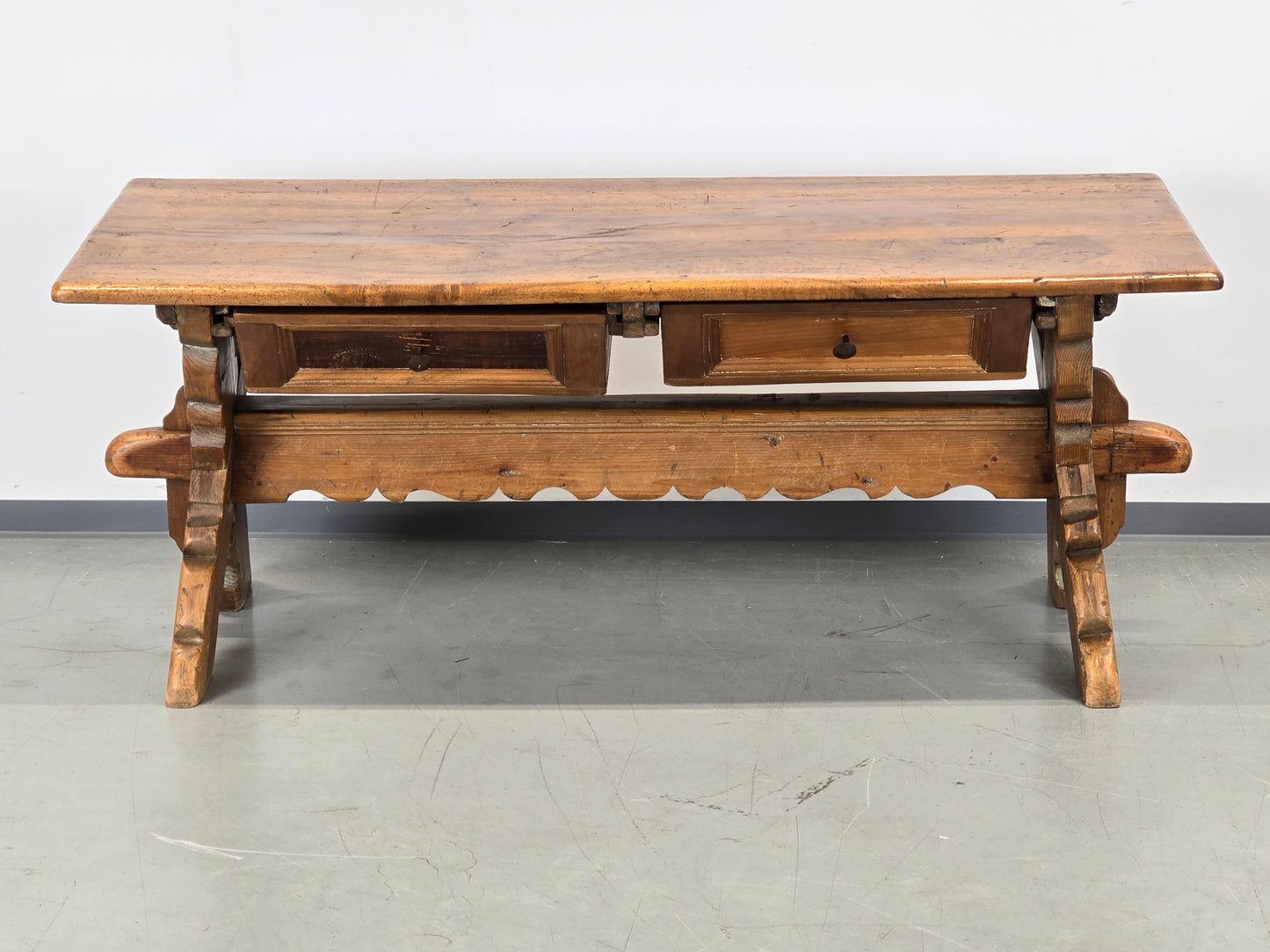 ANTIQUER COUCHTISCH Wangentisch Beistelltisch Massivholz Vintage Landhaus AC7