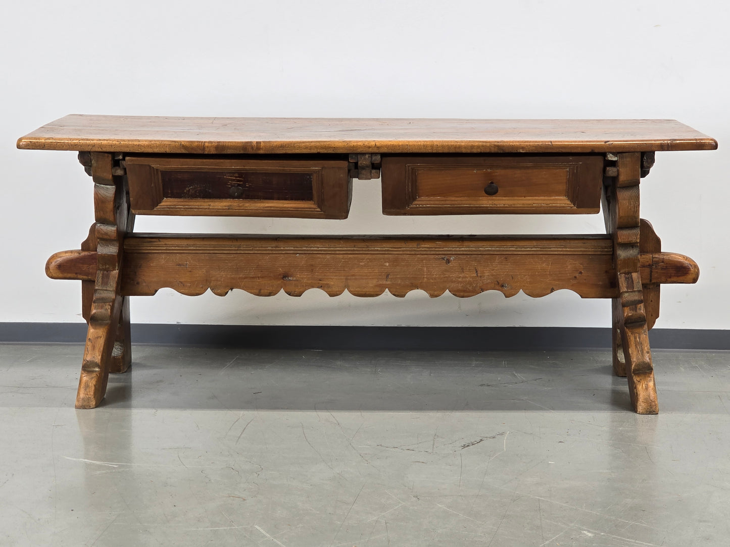 ANTIQUER COUCHTISCH Wangentisch Beistelltisch Massivholz Vintage Landhaus AC7