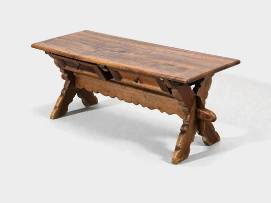 ANTIQUER COUCHTISCH Wangentisch Beistelltisch Massivholz Vintage Landhaus AC7