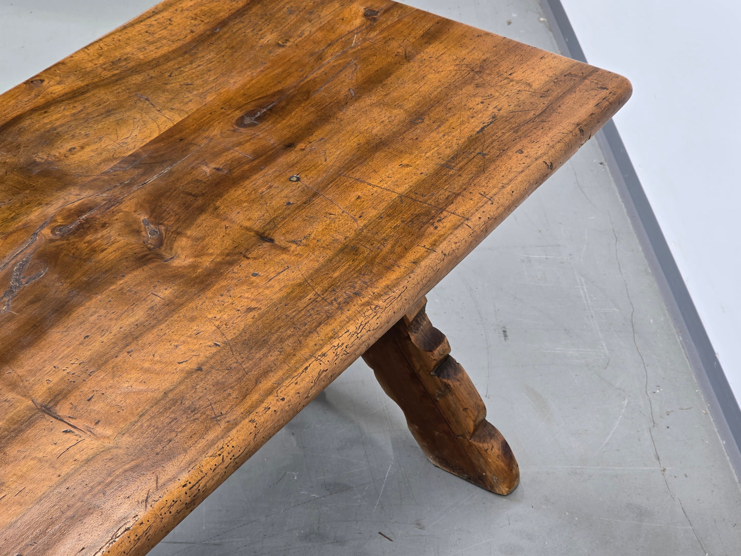 ANTIQUER COUCHTISCH Wangentisch Beistelltisch Massivholz Vintage Landhaus AC7