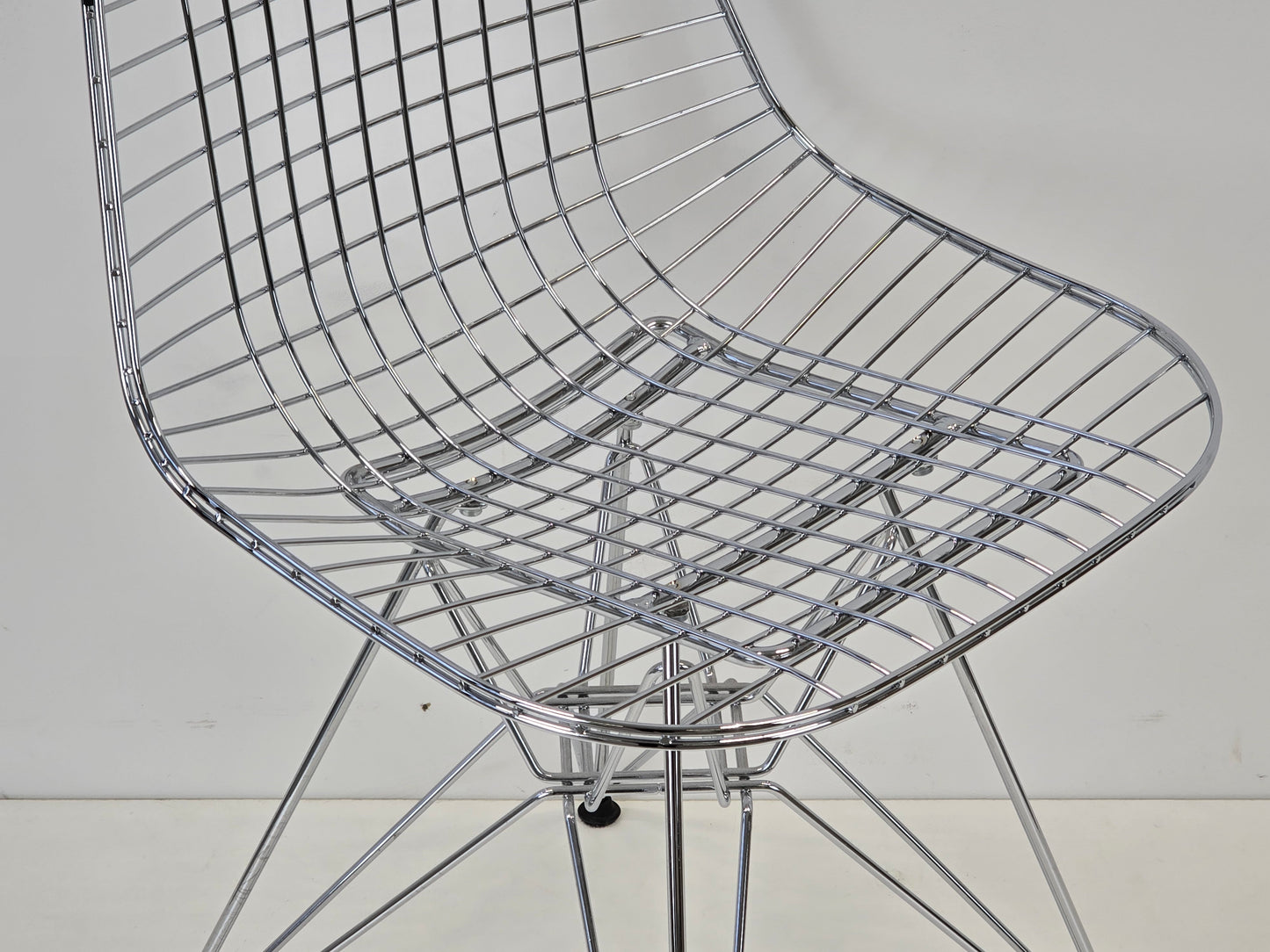 VITRA EAMES Wire Chair DKR-2 Stuhl Chrom Drahtstuhl Designklassiker
