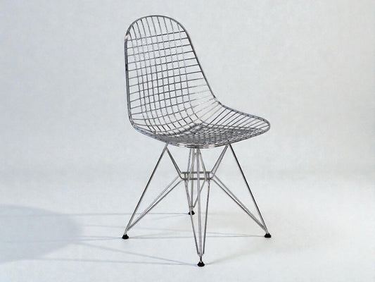 VITRA EAMES Wire Chair DKR-2 Stuhl Chrom Drahtstuhl Designklassiker