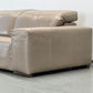 NATUZZI LEDERSOFA Ecksofa L-Form Beige Design Couch Italienisch Echtleder Luxus
