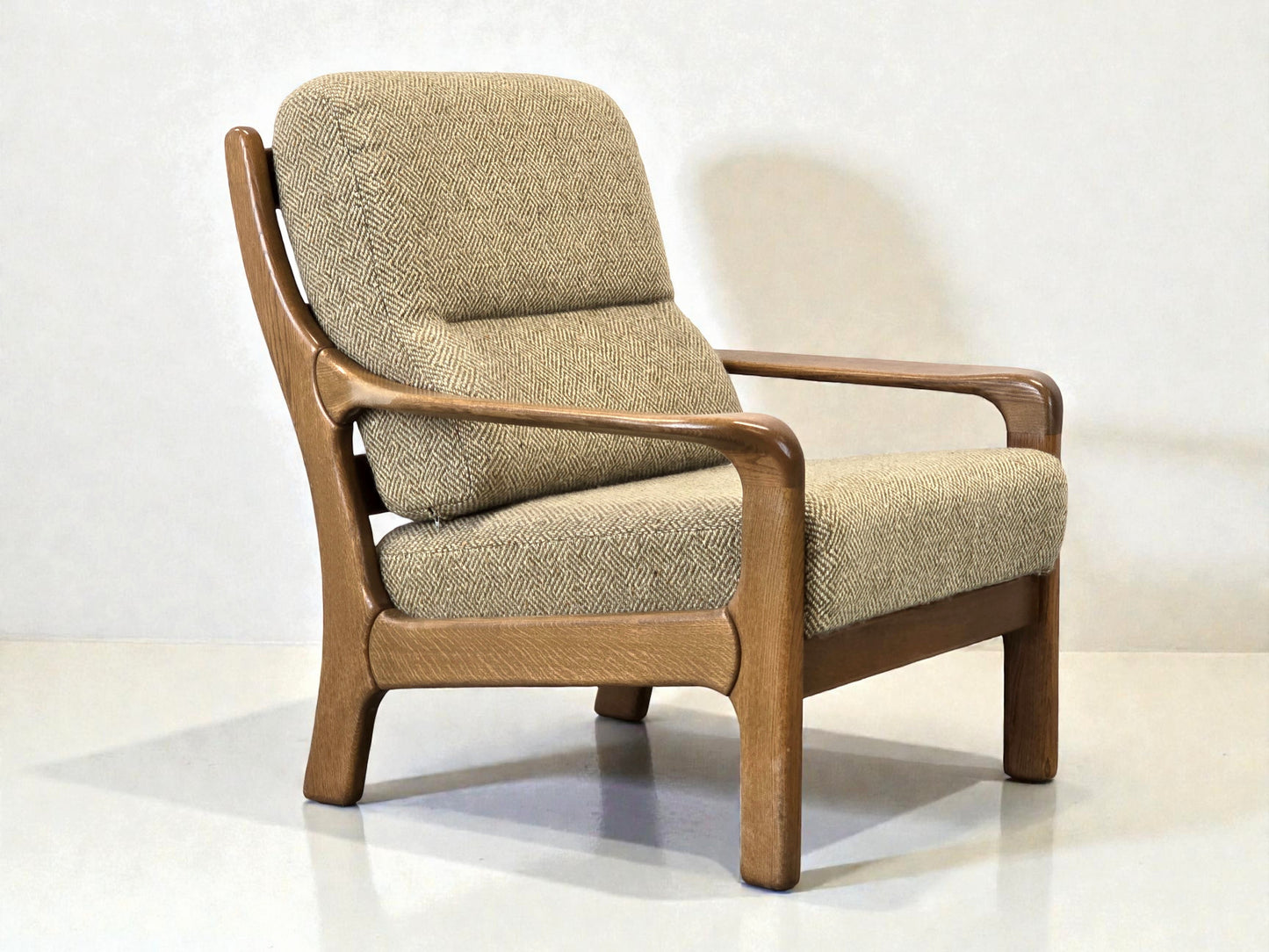 SESSEL VINTAGE Knoll Antimott Stil Eiche Mid Century Skandinavisch Retro 60s