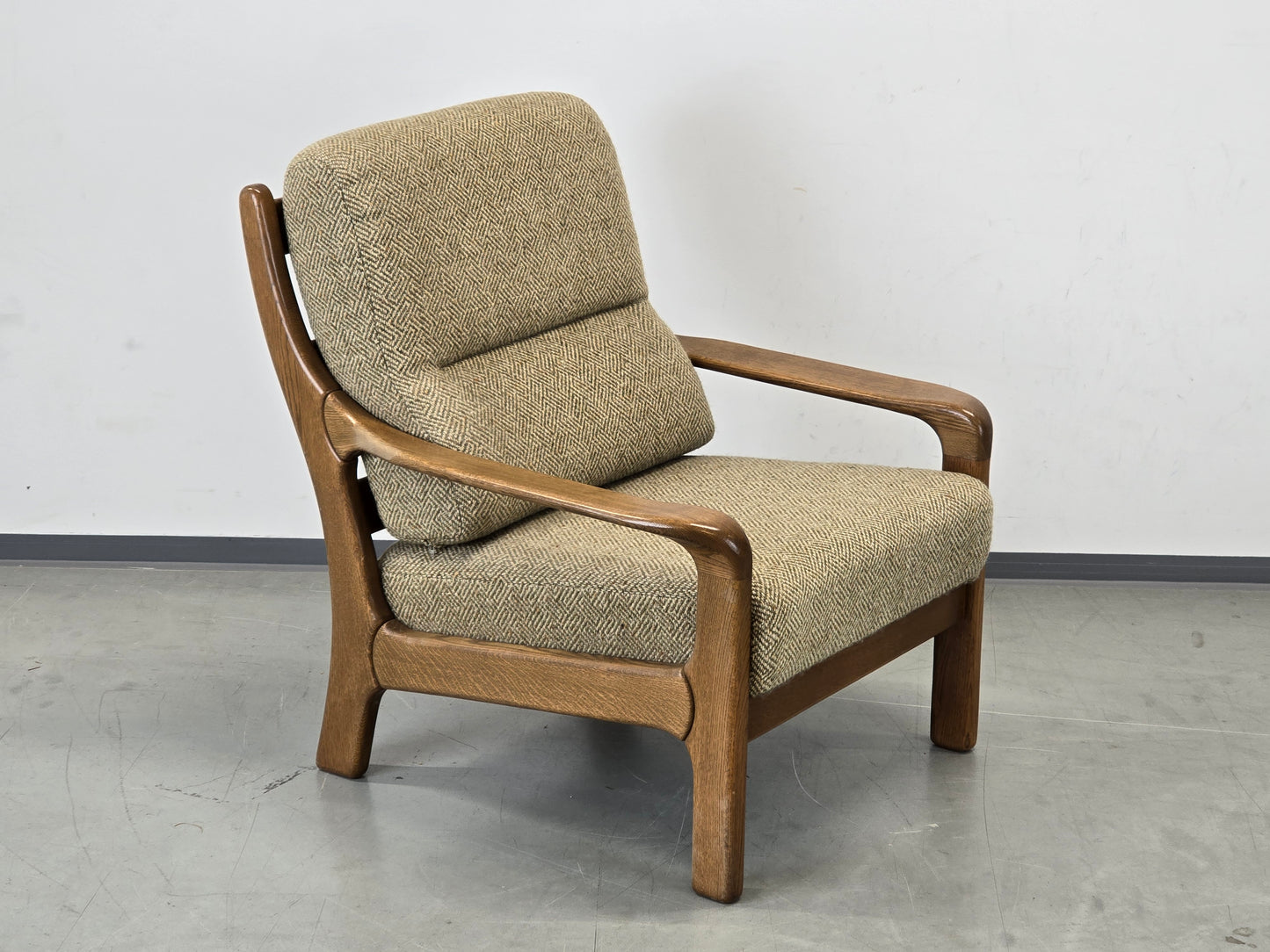 SESSEL VINTAGE Knoll Antimott Stil Eiche Mid Century Skandinavisch Retro 60s