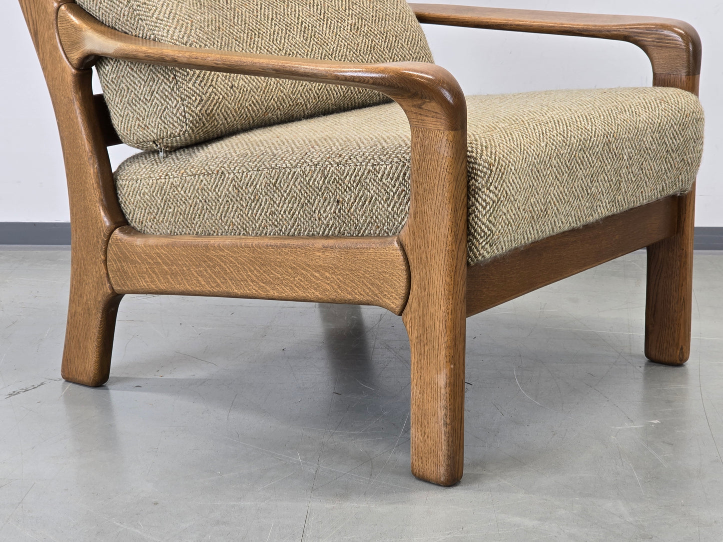 SESSEL VINTAGE Knoll Antimott Stil Eiche Mid Century Skandinavisch Retro 60s