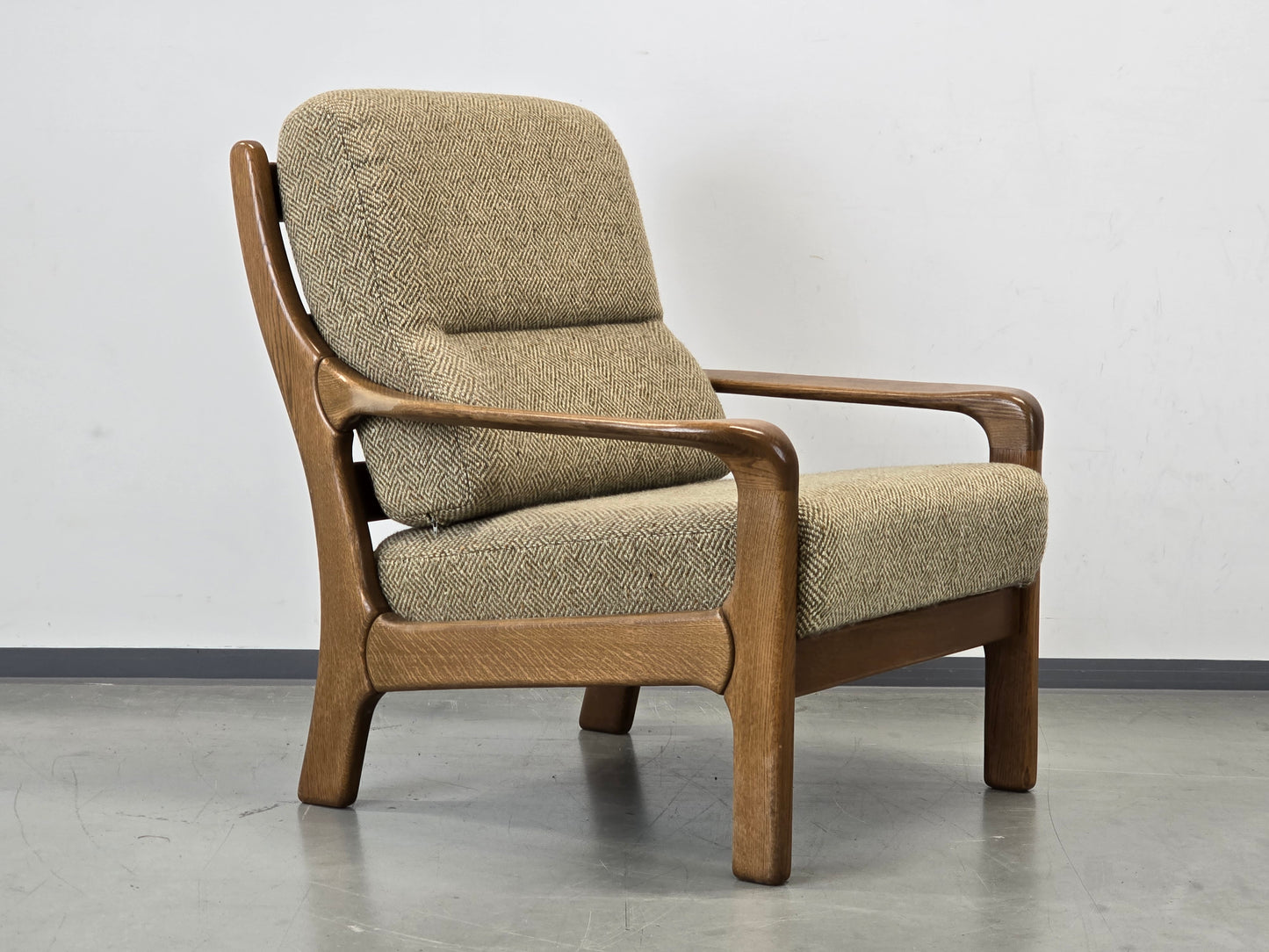 SESSEL VINTAGE Knoll Antimott Stil Eiche Mid Century Skandinavisch Retro 60s