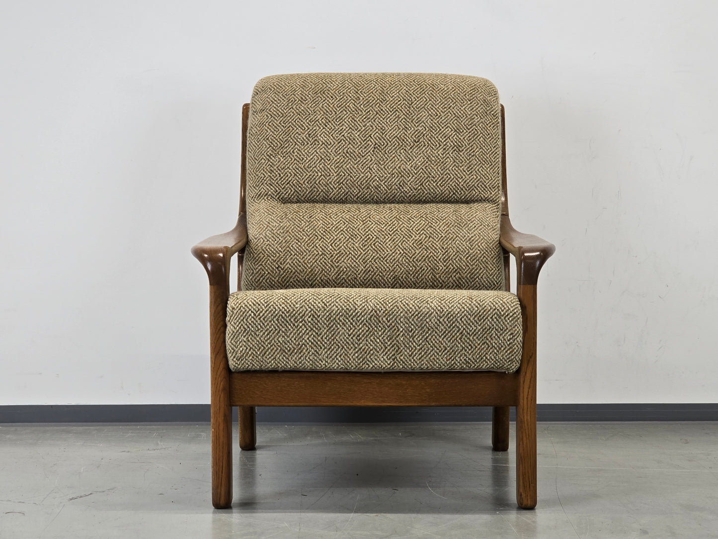 SESSEL VINTAGE Knoll Antimott Stil Eiche Mid Century Skandinavisch Retro 60s