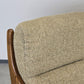 VINTAGE SOFA Couch Holz Mid Century Eiche 2-Sitzer Dänisch Skandinavisch Retro