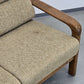 VINTAGE SOFA Couch Holz Mid Century Eiche 2-Sitzer Dänisch Skandinavisch Retro