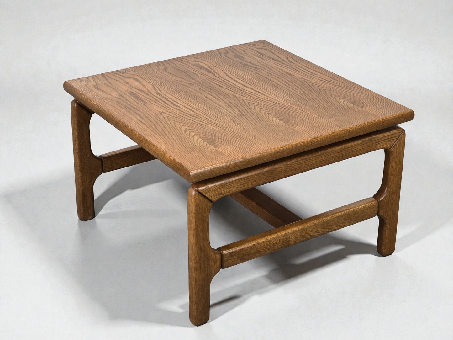 COUCHTISCH EICHE Brutalist Vintage Beistelltisch Couchtisch Mid Century 70er