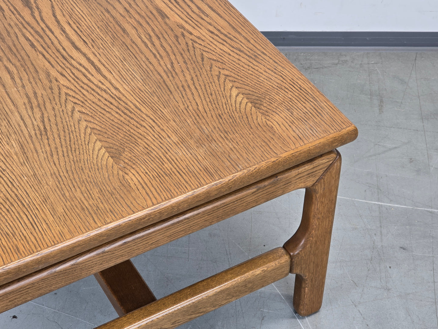 COUCHTISCH EICHE Brutalist Vintage Beistelltisch Couchtisch Mid Century 70er