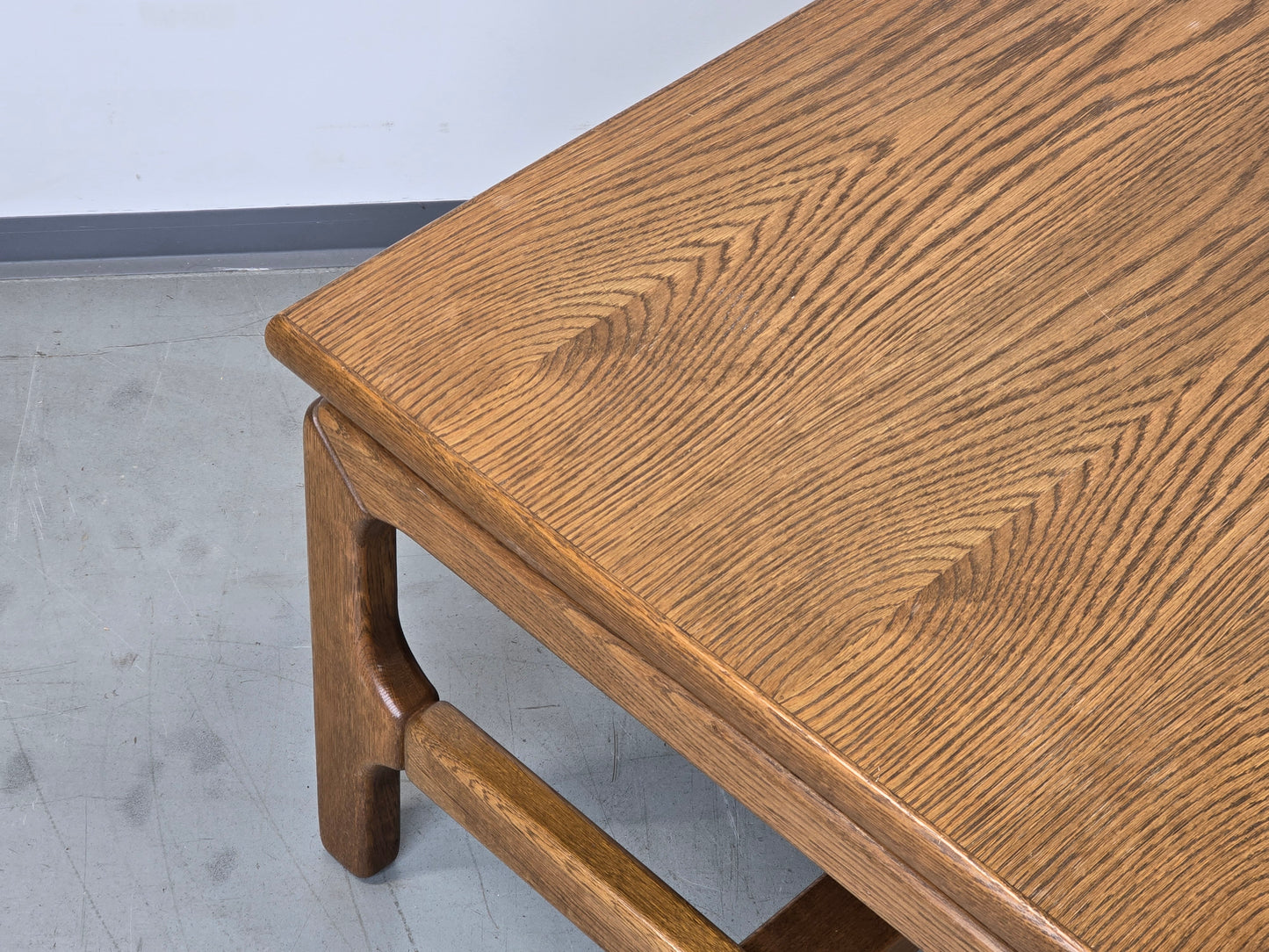 COUCHTISCH EICHE Brutalist Vintage Beistelltisch Couchtisch Mid Century 70er