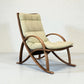 WK WOHNEN Sessel Vintage Design Bugholz Relaxer Lounge Mid Century Holz Sessel