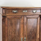ANTIKER VERTIKO Biedermeier Kommode Nussbaum Anrichte Pfeilerschrank Vintage