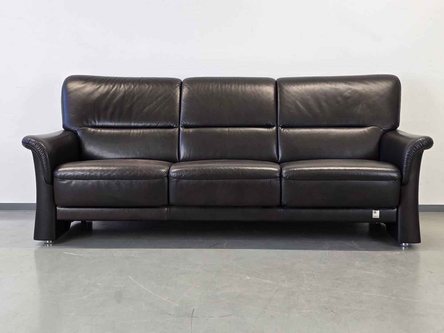 SEGMÜLLER SOFA Ledersofa 3-Sitzer Braun Leder Couch Schlaffcouch AW2