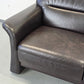SEGMÜLLER SOFA Ledersofa 3-Sitzer Braun Leder Couch Schlaffcouch AW2