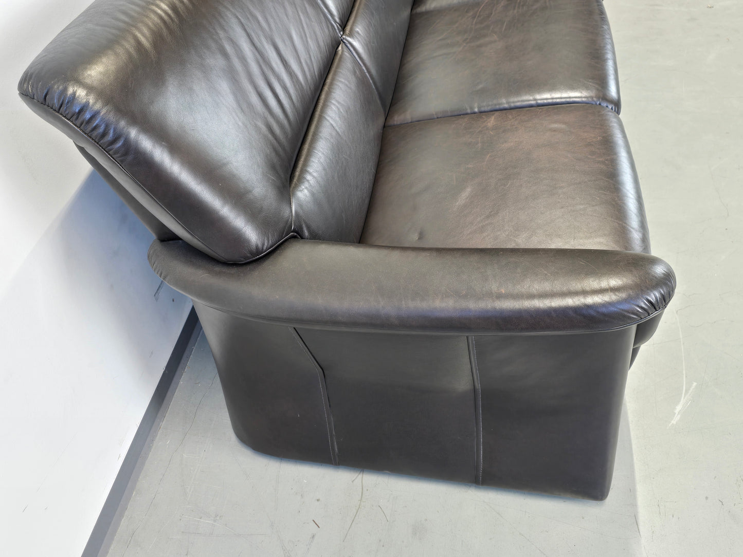 SEGMÜLLER SOFA Ledersofa 3-Sitzer Braun Leder Couch Schlaffcouch AW2