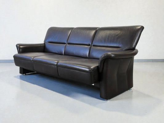 SEGMÜLLER SOFA Ledersofa 3-Sitzer Braun Leder Couch Schlaffcouch AW2