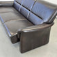 SEGMÜLLER SOFA Ledersofa 3-Sitzer Braun Leder Couch Schlaffcouch AW2