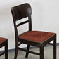VINTAGE STUHL Esszimmerstuhl Set küche Holzstühle antik rot AW3 1950er retro