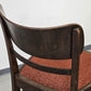 VINTAGE STUHL Esszimmerstuhl Set küche Holzstühle antik rot AW3 1950er retro