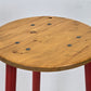 VINTAGE BARHOCKER Industrie Design Rot Loft Hocker Werkstattstuhl 70er Jahre