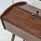 VINTAGE NÄHKASTEN Mid Century Design 50er 60er Teak Rollwagen Beistelltisch Retro