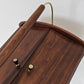VINTAGE NÄHKASTEN Mid Century Design 50er 60er Teak Rollwagen Beistelltisch Retro