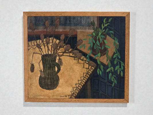 WALTER GILLICH Gemälde Stillleben 1956 Heidelberg Ölgemälde Vintage