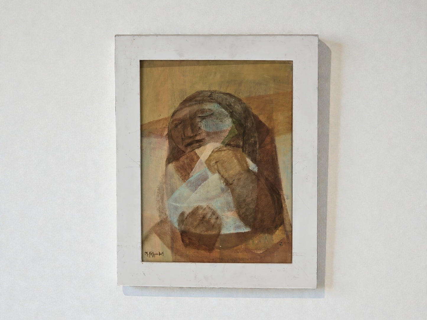 MARIO CÉSPEDES Gemälde Bolivien Kunst 1975 Modernismus Ölgemälde Signiert