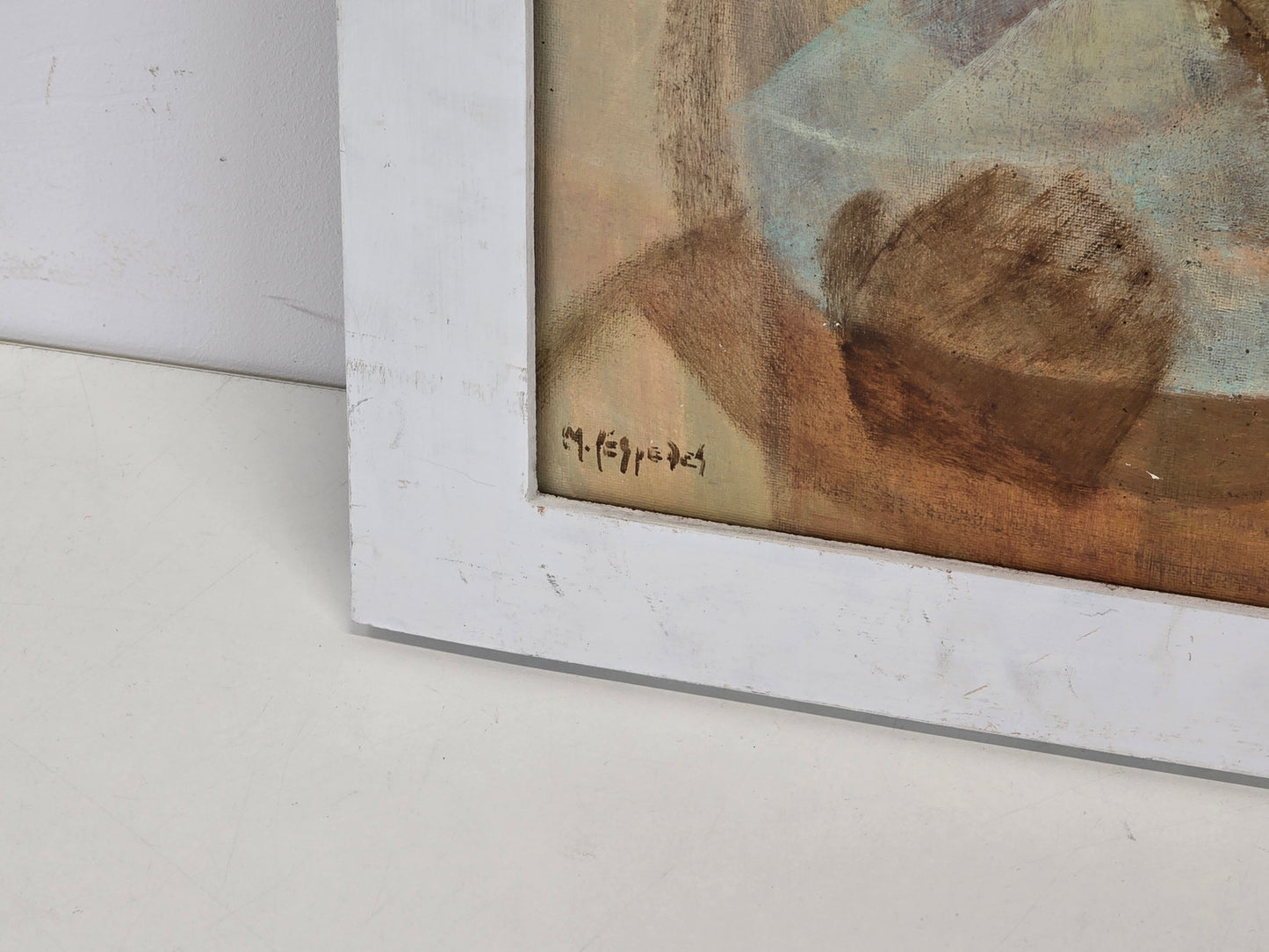 MARIO CÉSPEDES Gemälde Bolivien Kunst 1975 Modernismus Ölgemälde Signiert