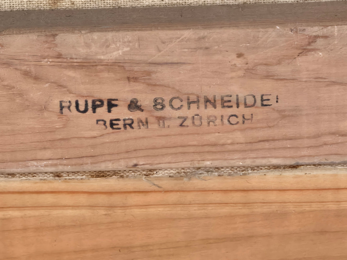 ANTIKES ÖLGEMÄLDE Bergsee Alpen Panorama Schweizer Künstler Signiert Rahmen