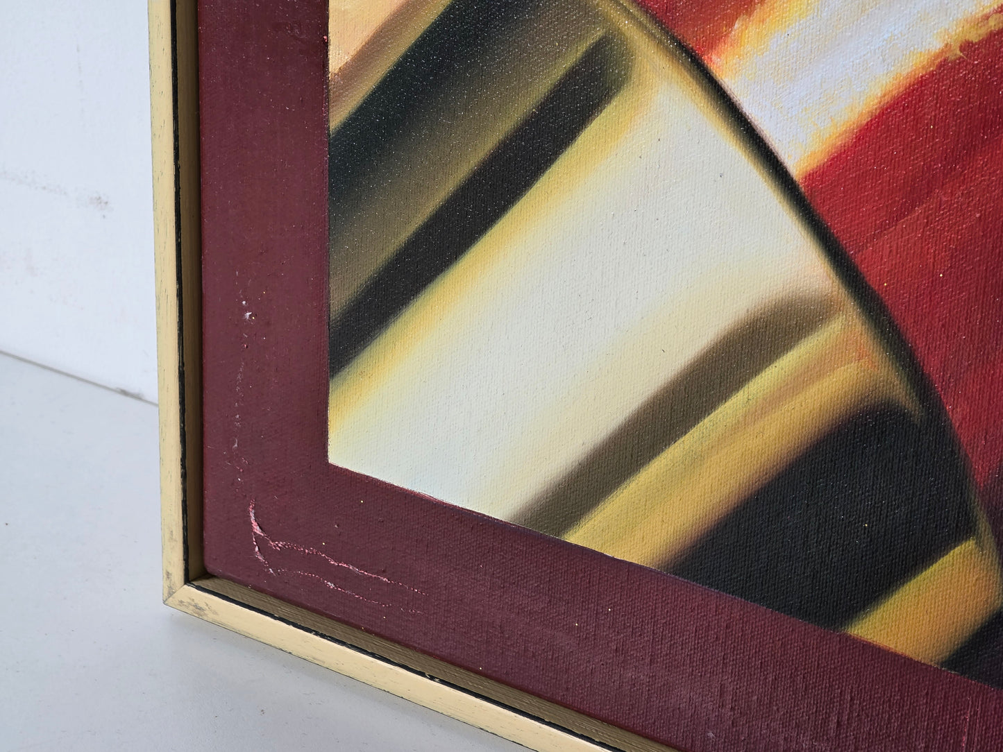 POP ART Gemälde Lippen Lippenstift Vintage Bild Leinwand Modern 84x64 Retro