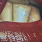 POP ART Gemälde Lippen Lippenstift Vintage Bild Leinwand Modern 84x64 Retro