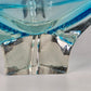 MURANO GLASSCHALE Vintage Sommerso Design Schale Blau Glasobjekt 60er Jahre