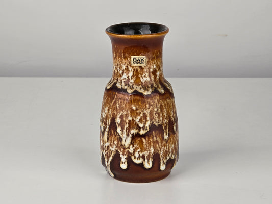BAY KERAMIK Vase West Germany Vintage Retro Fat Lava Braun 60er 70er Mid Century