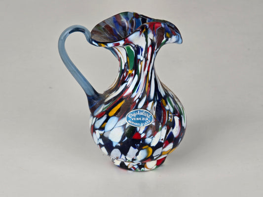 MURANO GLASKRUG Crystalart Venezia Vintage Vase Italo Design Bunt 14cm