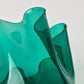 VENINI MURANO Schale Fazzoletto Bianconi Glas Grün Vintage Italinienisch 50er