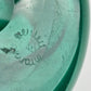 VENINI MURANO Schale Fazzoletto Bianconi Glas Grün Vintage Italinienisch 50er