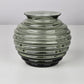RICHARD LAUCKE felicitas vase VLG Weißwasser Bauhaus Design Glas Rauchglas 1939