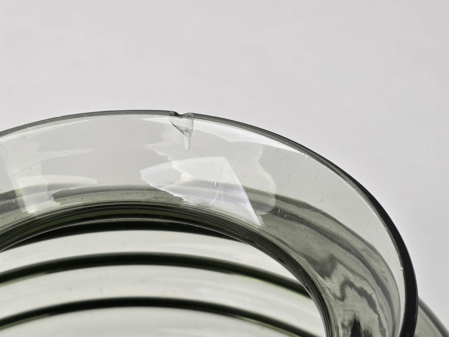 RICHARD LAUCKE felicitas vase VLG Weißwasser Bauhaus Design Glas Rauchglas 1939