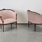 SESSEL ANTIK Barock Stil Rosa Samt Cocktailsessel Vintage Shabby Chic