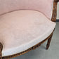 SESSEL ANTIK Barock Stil Rosa Samt Cocktailsessel Vintage Shabby Chic